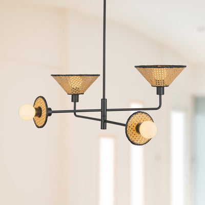 Piper 38-in Steel Chandelier