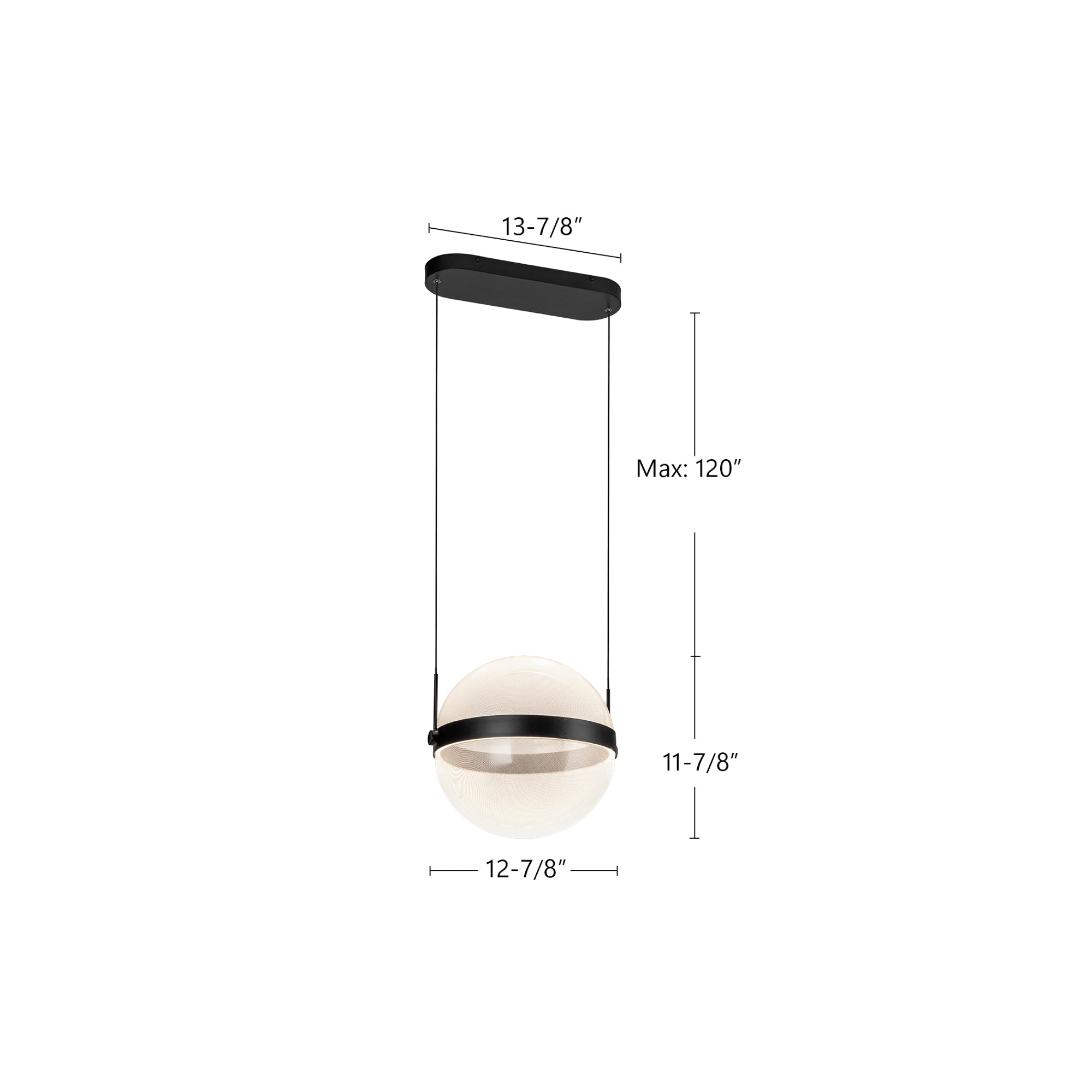 Pisces 12-in Acrylic Light Guide 3CCT Pendant