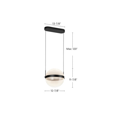 Pisces 12-in Acrylic Light Guide 3CCT Pendant