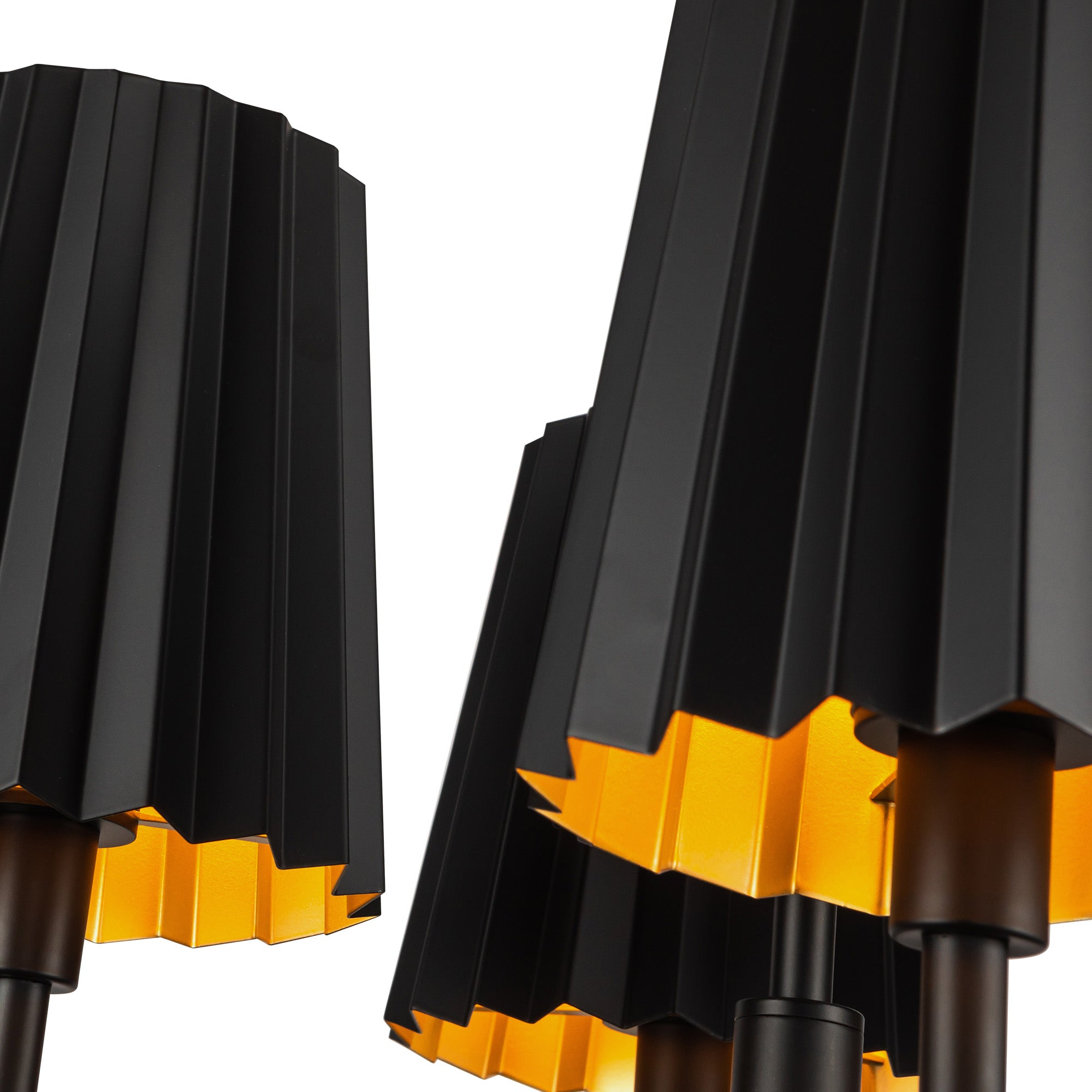 Plisse 23-in Steel Chandelier