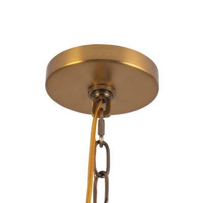 Plisse 23-in 4 Lights Steel Chandelier