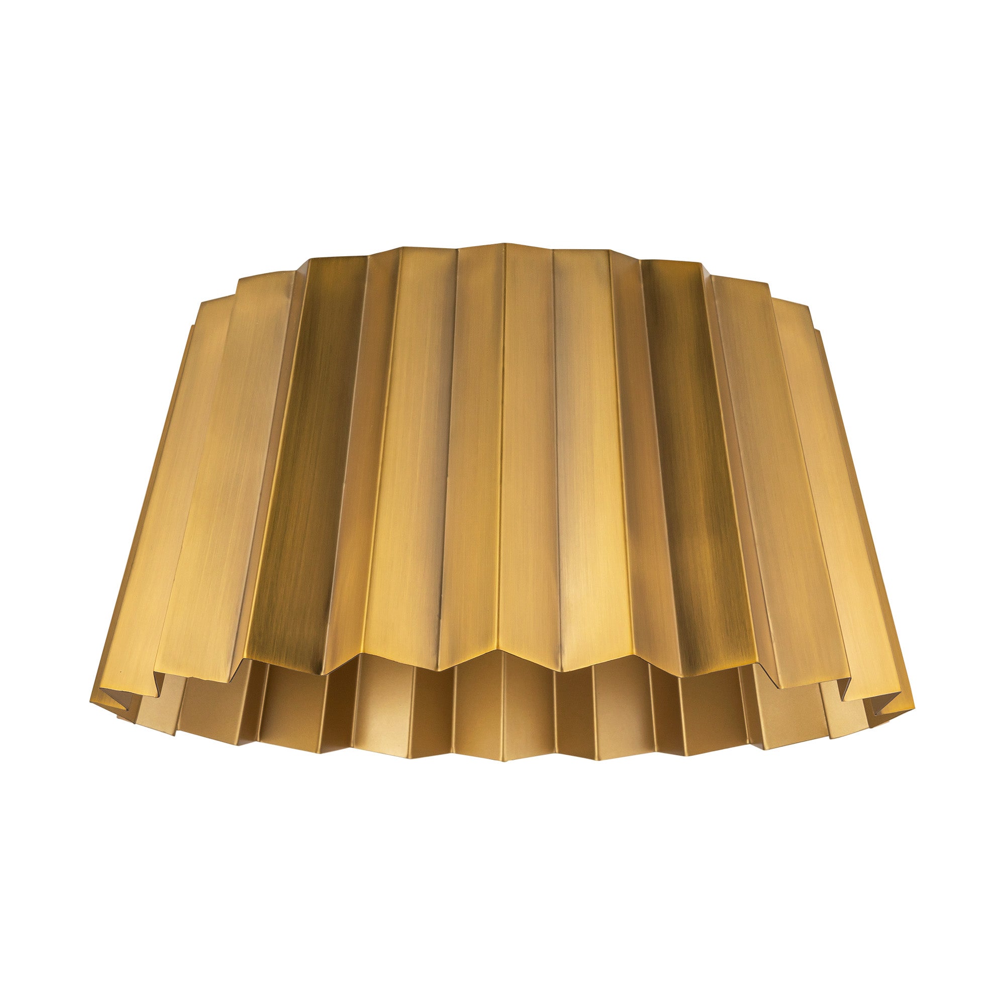 Plisse 14-in Steel Flush Mount