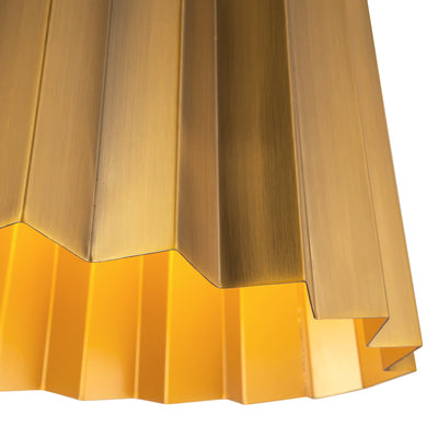 Plisse 14-in Steel Flush Mount