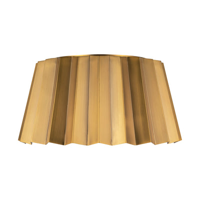 Plisse 14-in Steel Flush Mount
