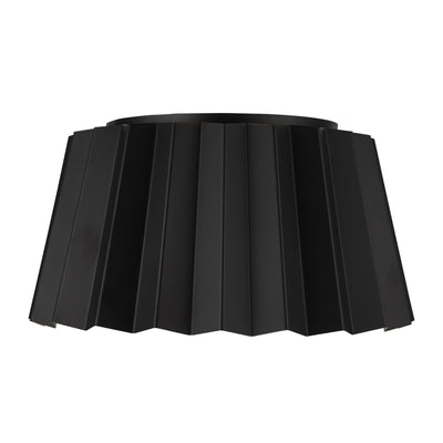 Plisse 14-in Steel Flush Mount