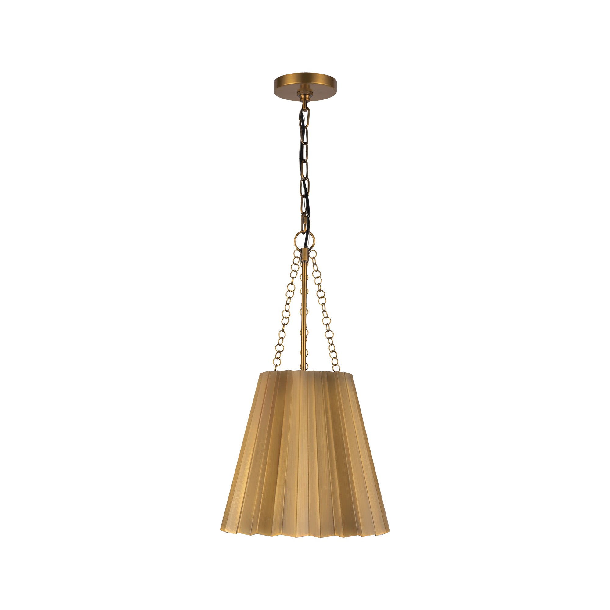 Plisse 12-in 1 Light Conical Socket Pendant