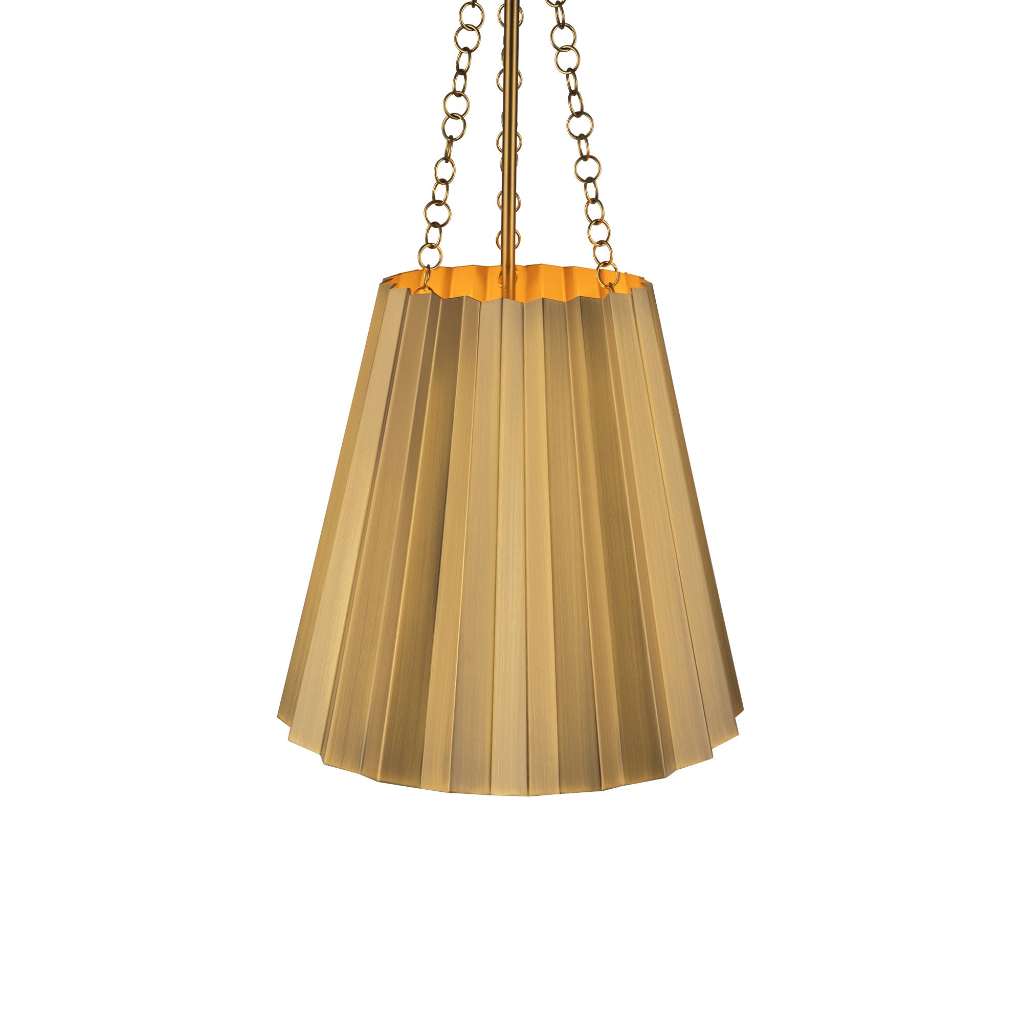 Plisse 12-in 1 Light Conical Socket Pendant