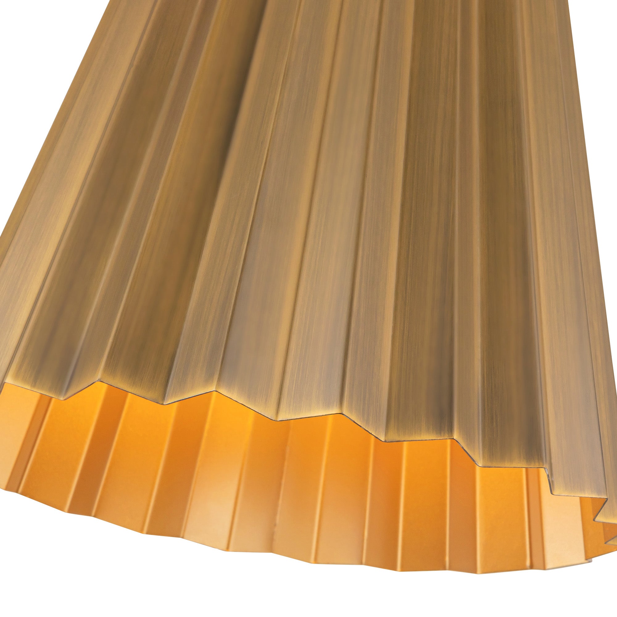 Plisse 12-in 1 Light Conical Socket Pendant