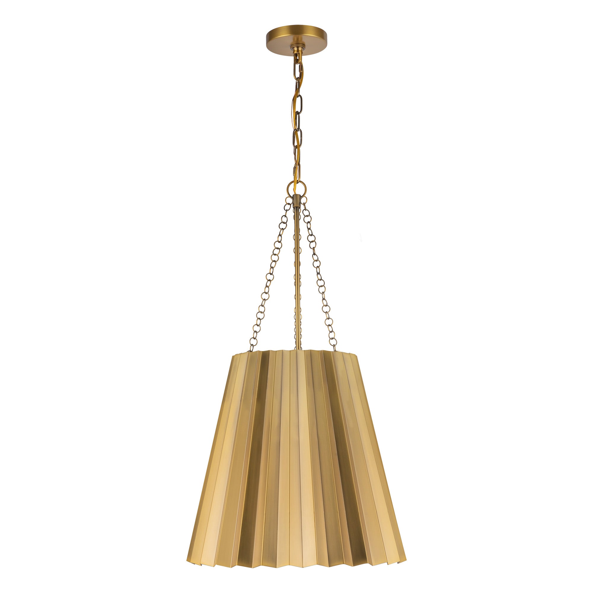 Plisse 16-in Steel Pendant