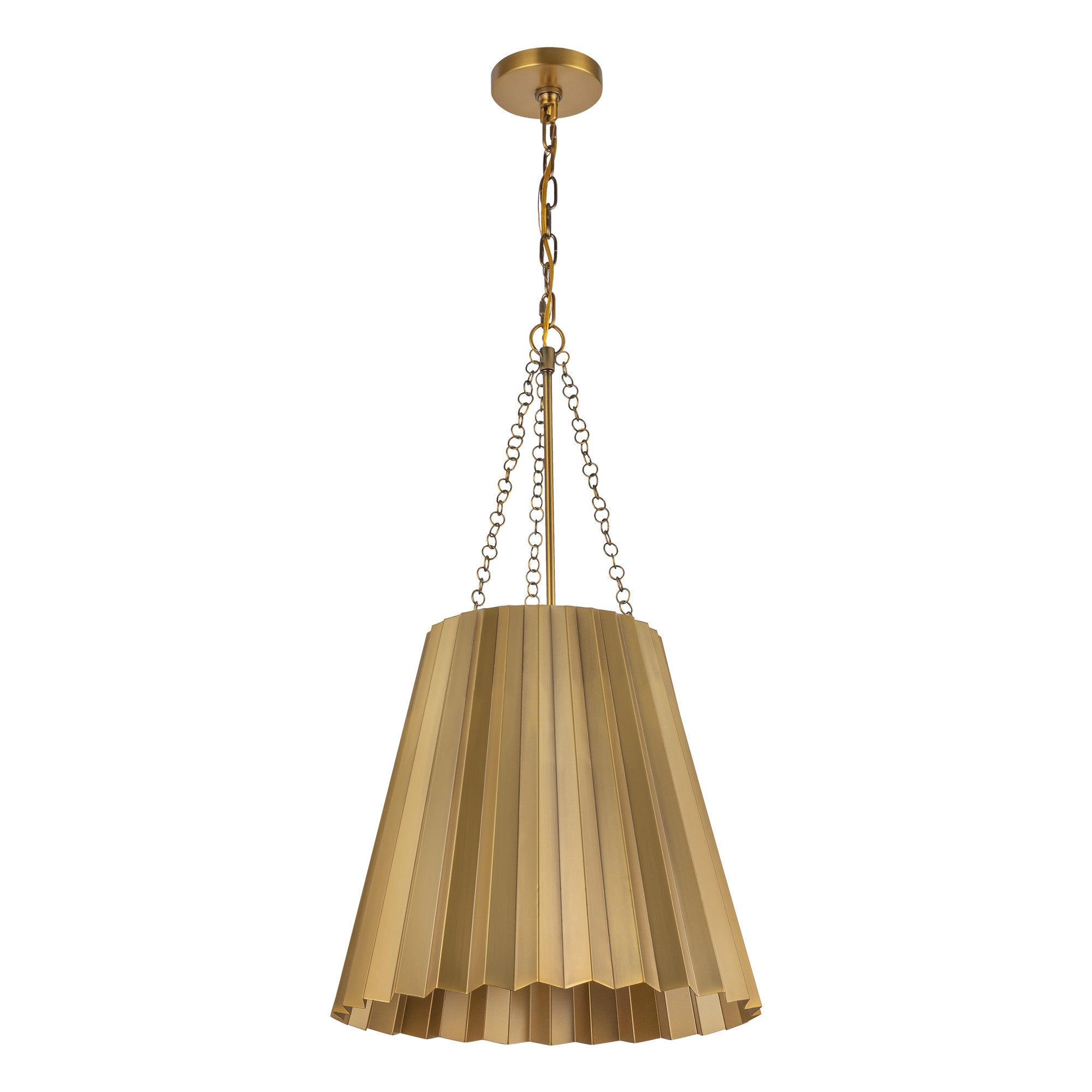 Plisse 16-in Steel Pendant