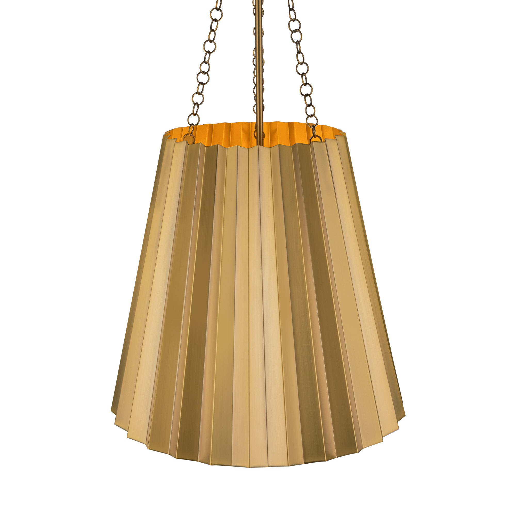 Plisse 16-in Steel Pendant