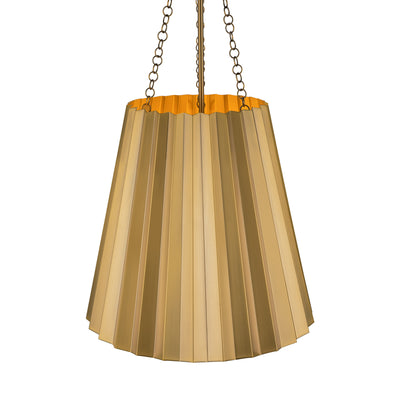 Plisse 16-in Steel Pendant