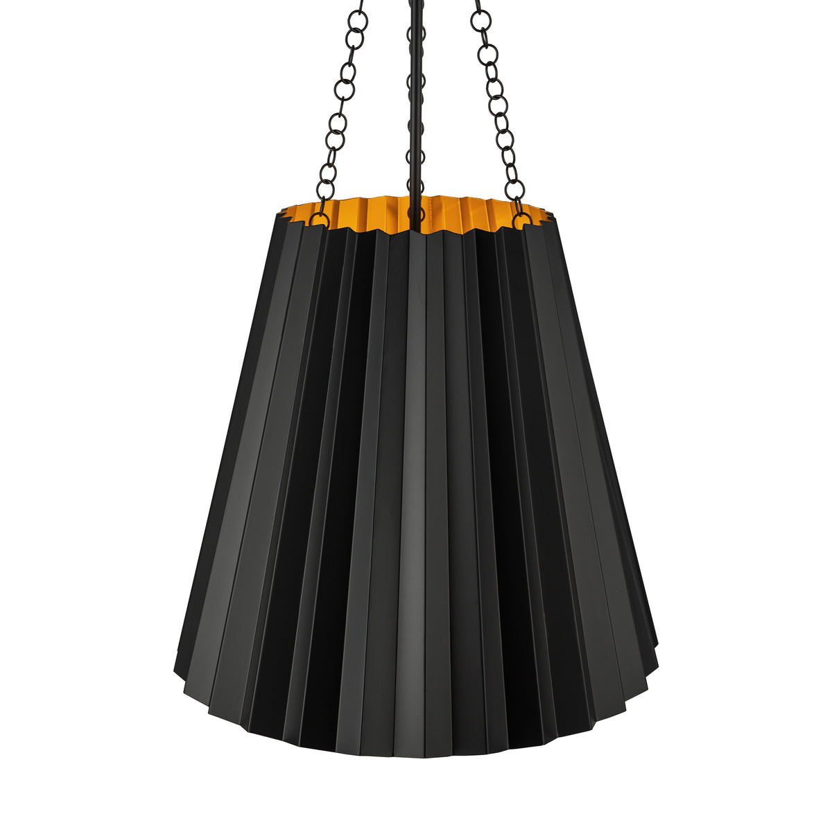 Plisse 16-in Steel Pendant