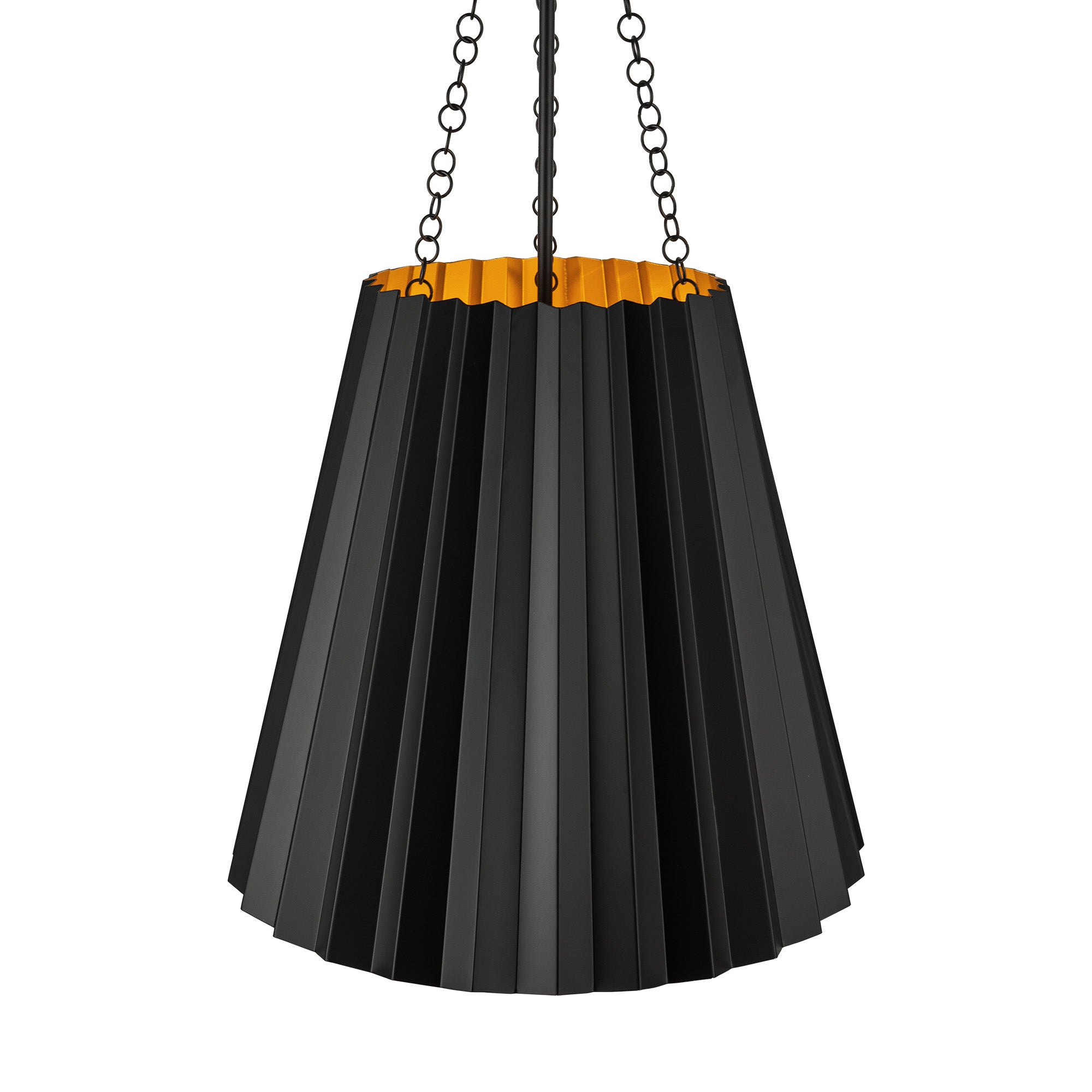 Plisse 16-in Steel Pendant