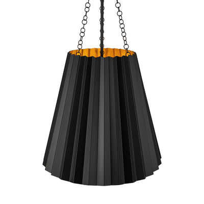 Plisse 16-in Steel Pendant