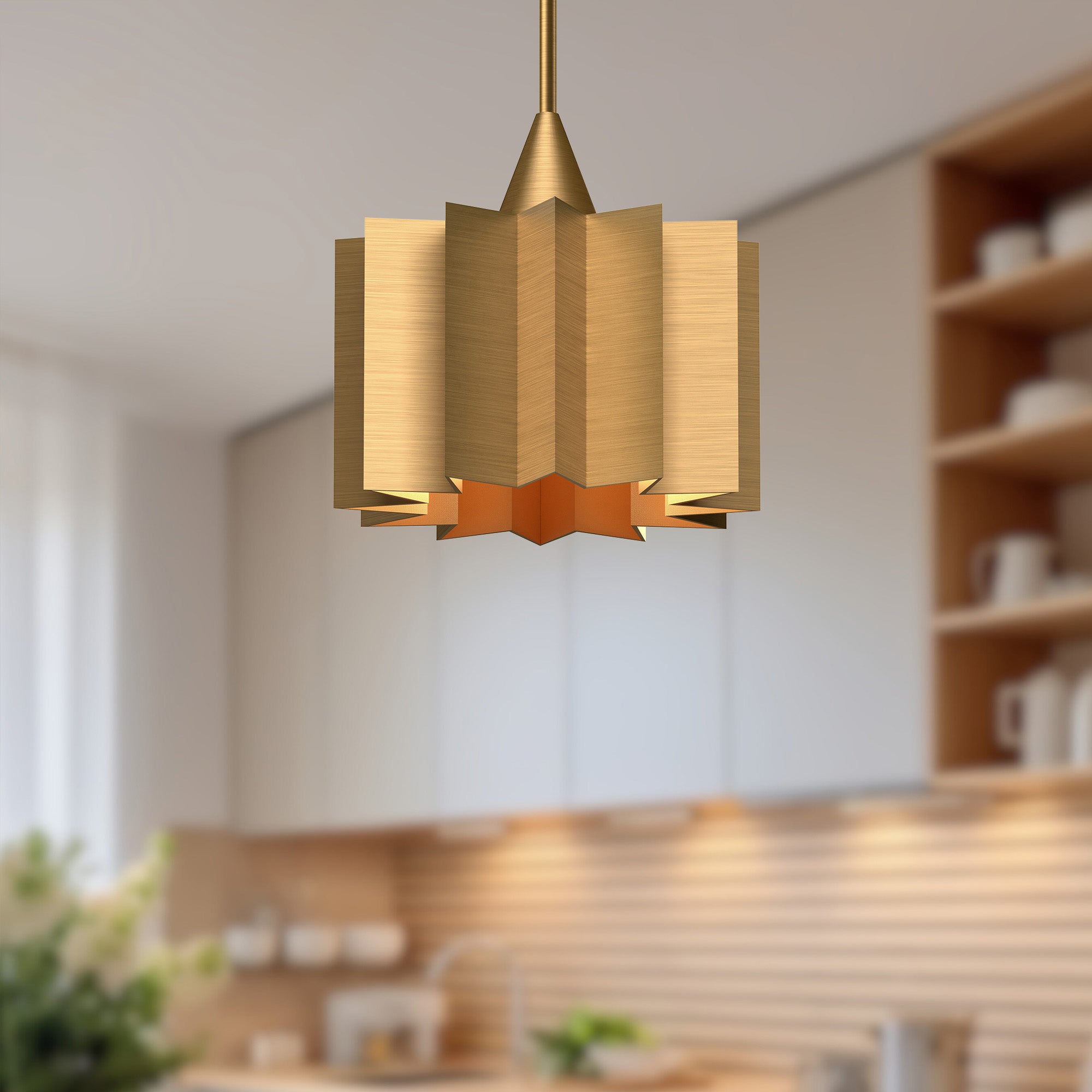Plisse 12-in 1 Light Socket Pendant
