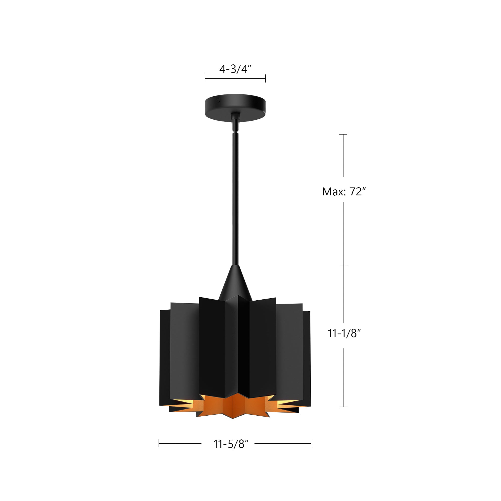 Plisse 12-in 1 Light Socket Pendant