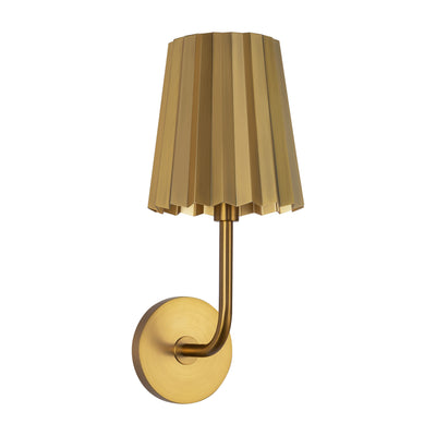 Plisse 7-in Steel Vanity Lamp