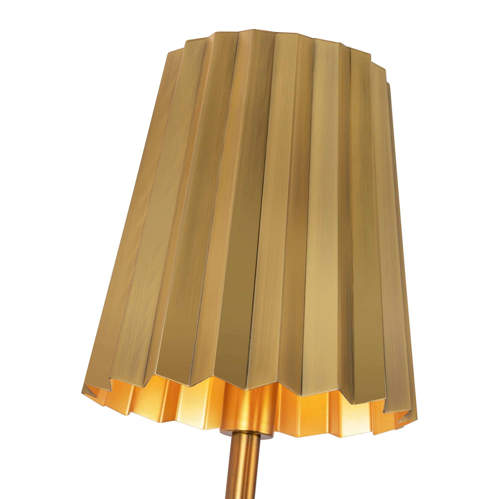 Plisse 7-in Steel Vanity Lamp
