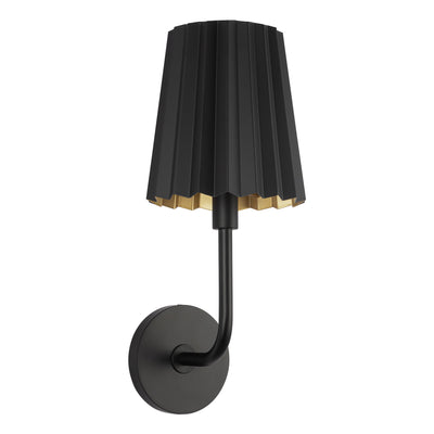 Plisse 7-in Steel Vanity Lamp
