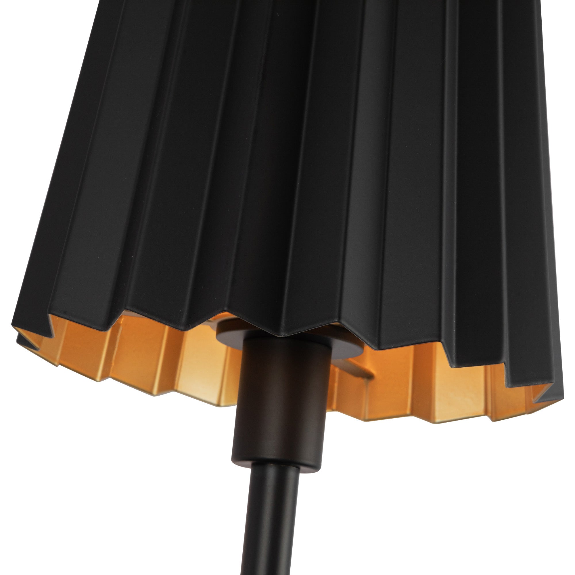 Plisse 7-in Steel Vanity Lamp