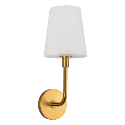 Plisse 7-in Steel Vanity Light