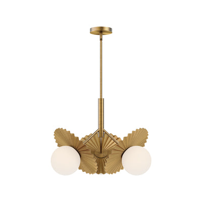 Plume 21-in Steel Chandelier
