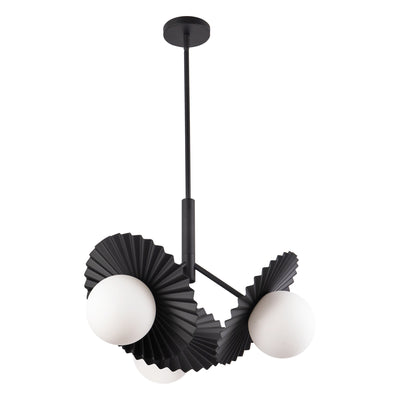 Plume 21-in Steel Chandelier