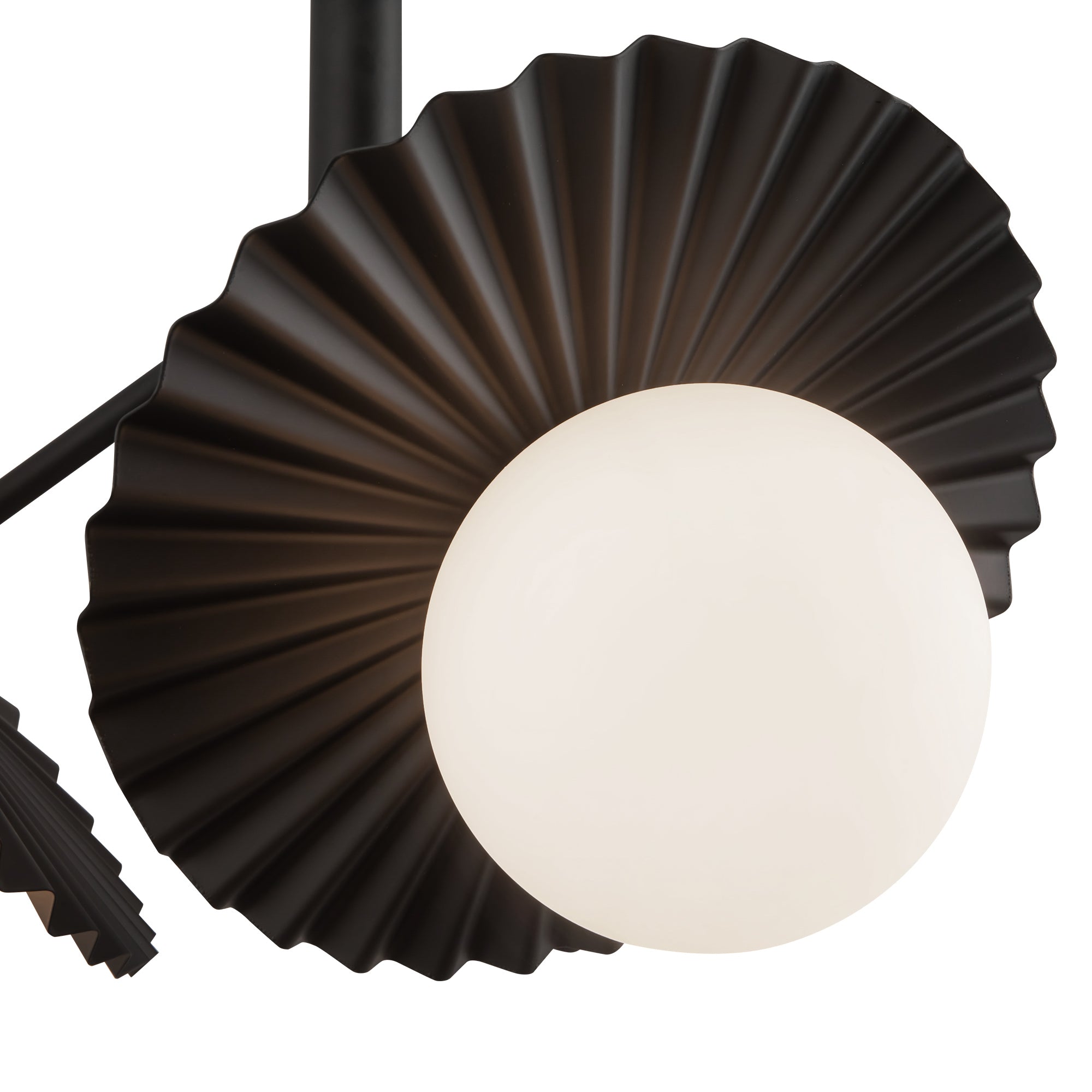 Plume 21-in Steel Chandelier