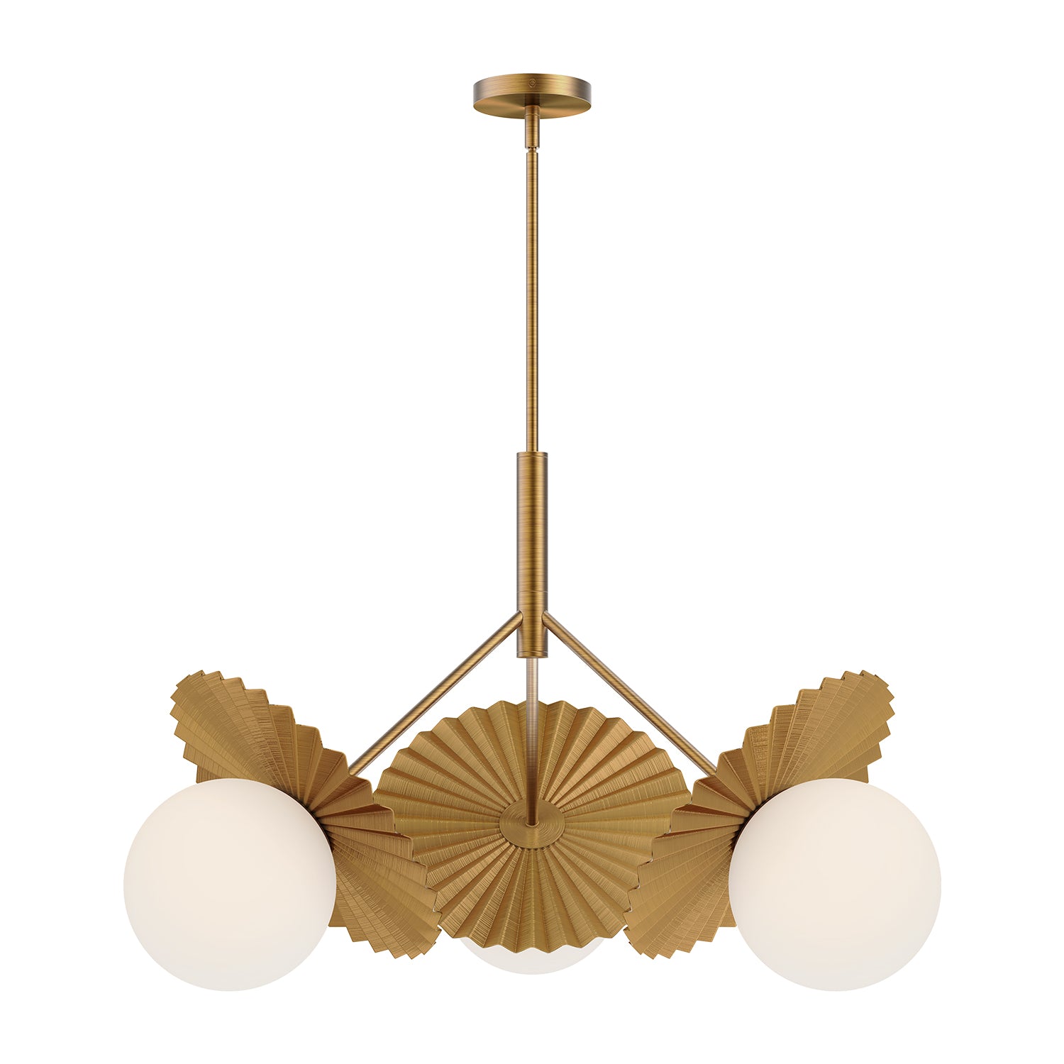 Plume 34-in Steel Chandelier