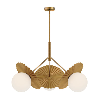 Plume 34-in Steel Chandelier
