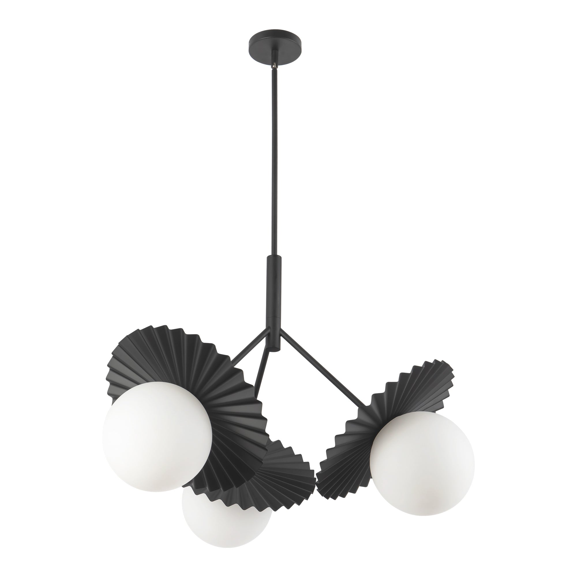 Plume 34-in Steel Chandelier