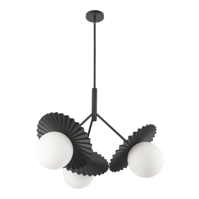 Plume 34-in Steel Chandelier
