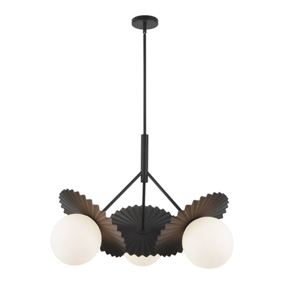 Plume 34-in Steel Chandelier