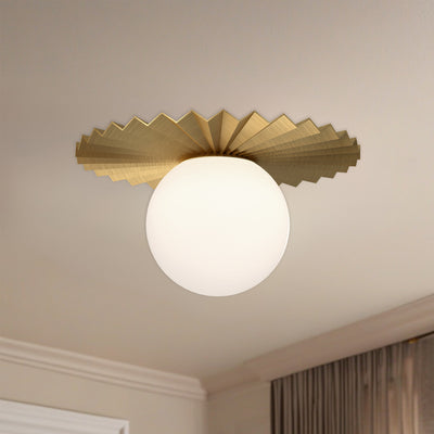 Plume 12-in Steel Flush Mount