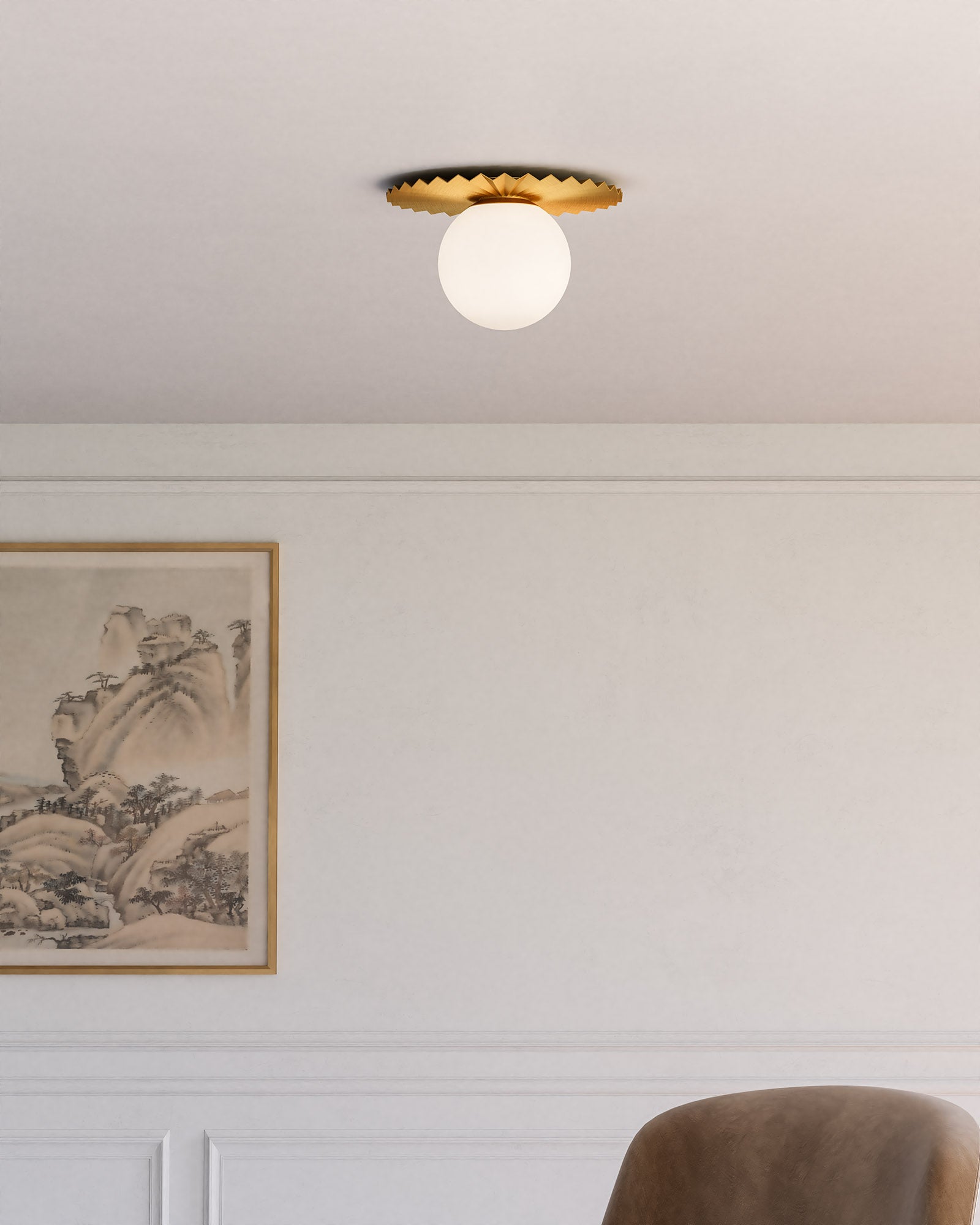 Plume 12-in Steel Flush Mount
