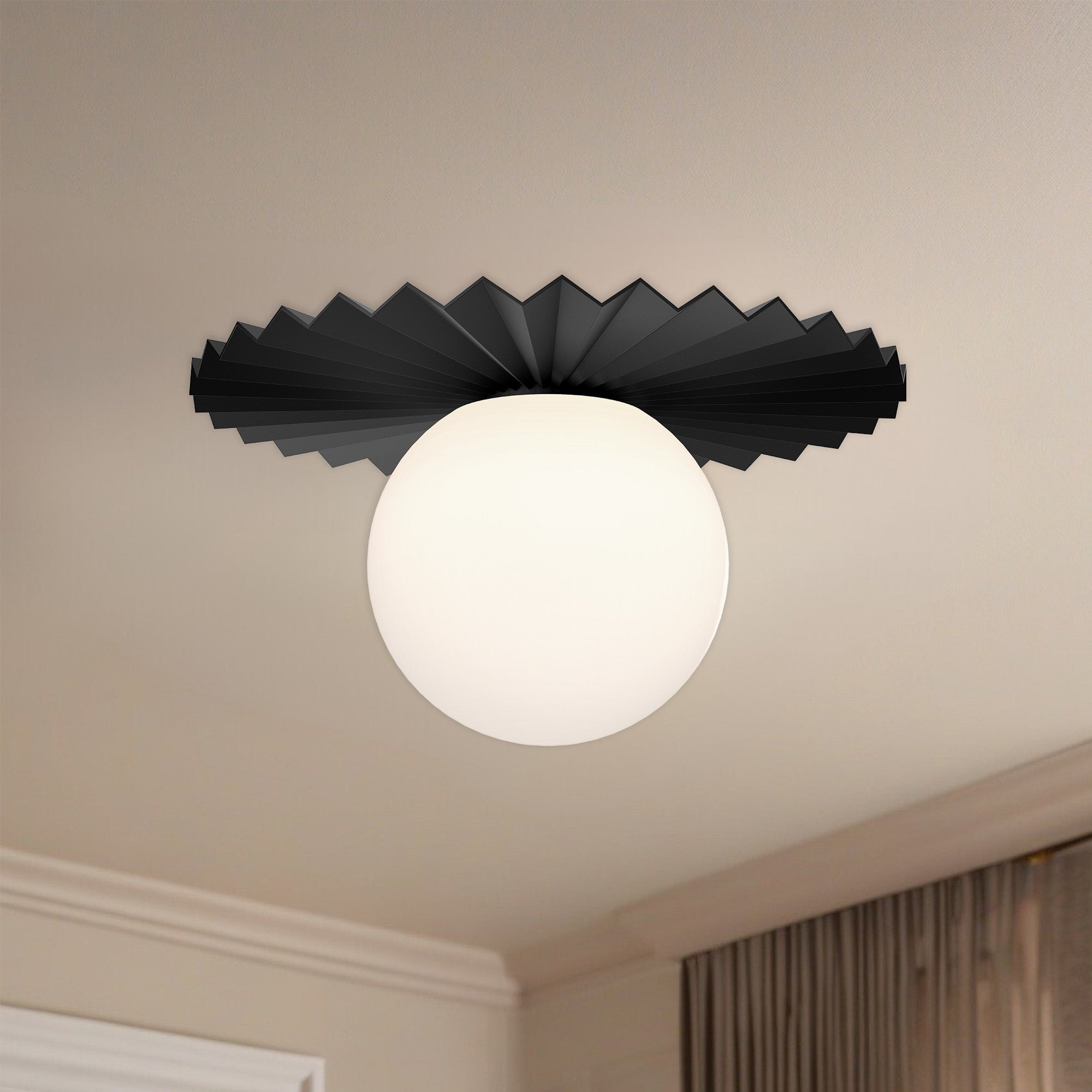 Plume 12-in Steel Flush Mount