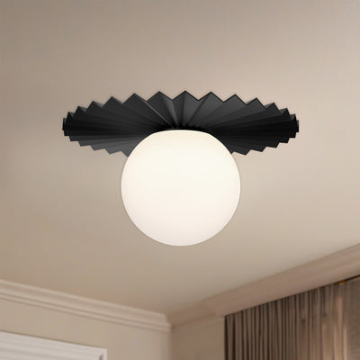 Plume 12-in Steel Flush Mount