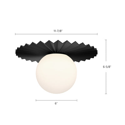 Plume 12-in Steel Flush Mount