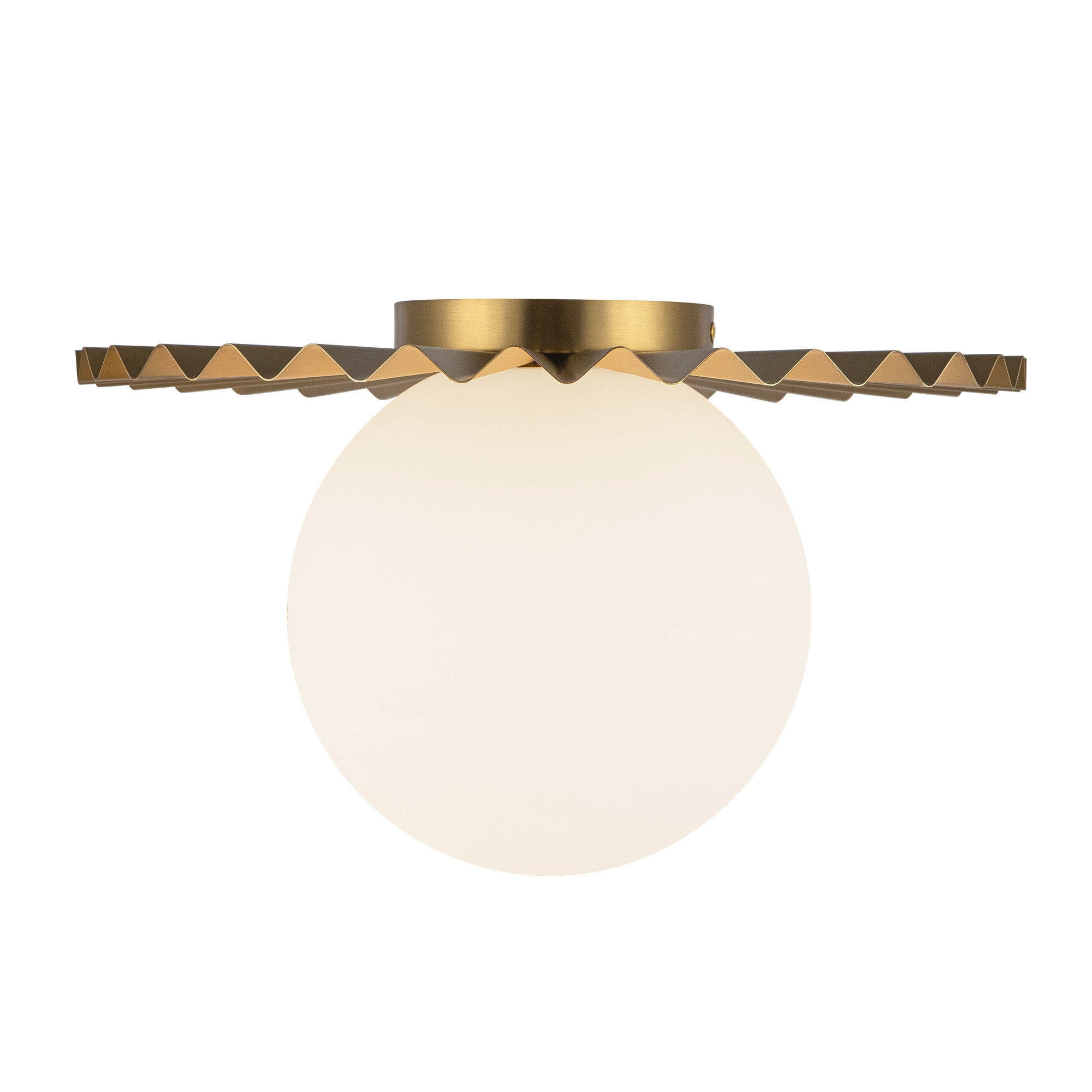 Plume 14-in Steel Flush Mount