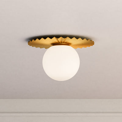 Plume 14-in Steel Flush Mount