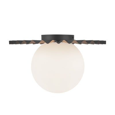 Plume 14-in Steel Flush Mount