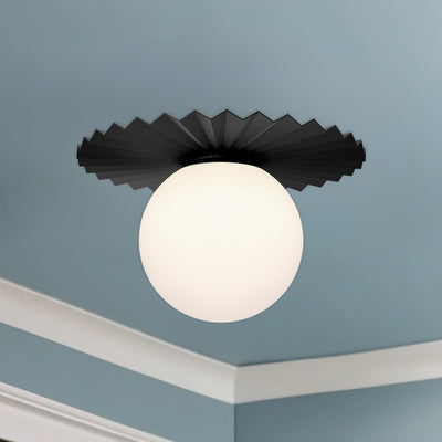 Plume 14-in Steel Flush Mount