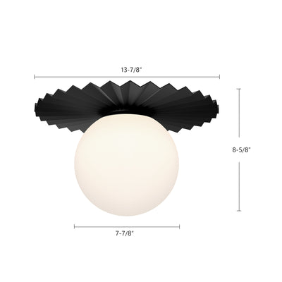 Plume 14-in Steel Flush Mount