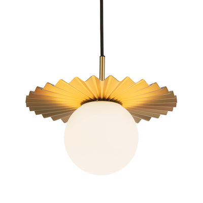 Plume 12-in Steel Pendant