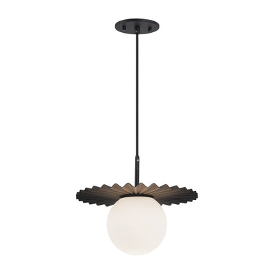 Plume 12-in Steel Pendant