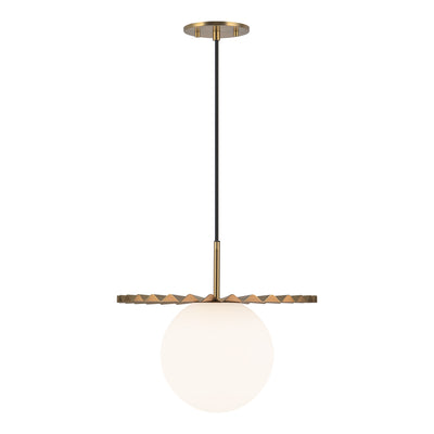 Plume 14-in Steel Pendant