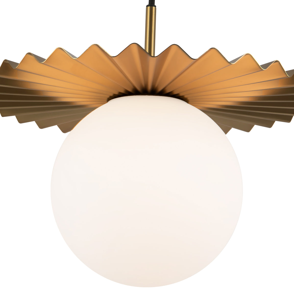 Plume 14-in Steel Pendant