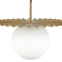 Plume 14-in Steel Pendant