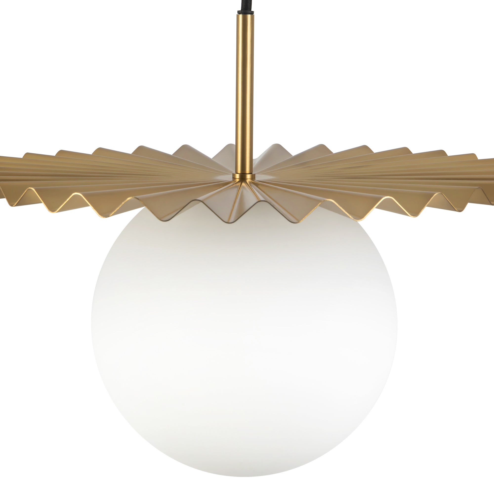 Plume 14-in Steel Pendant